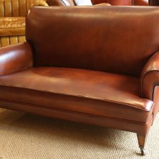 Oak Legged 1920s Sofa